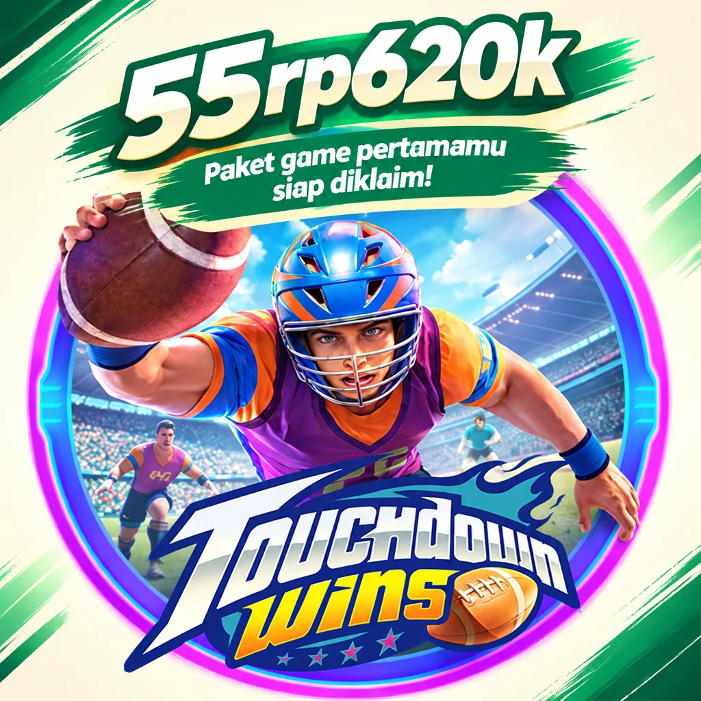 55rp620k · Touchdown Wins · Tampilan permainan